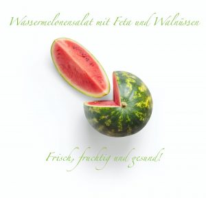 Read more about the article Wassermelonensalat mit Feta und Walnüssen